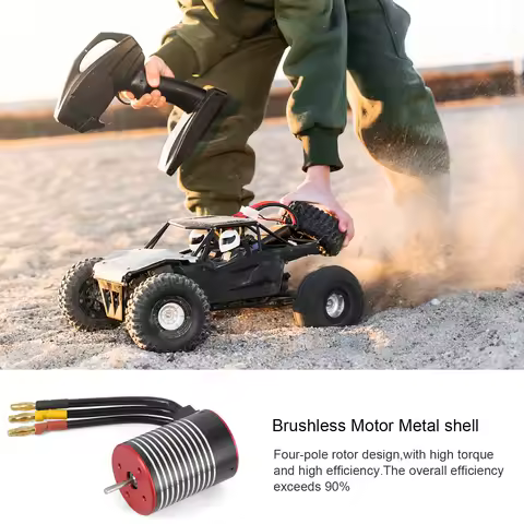 2845 Series Waterproof Brushless Motor ESC Servo Combo for 1/12 1/14 1/16 RC Car Racing Crawler Boat
