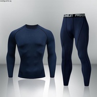 Winter Thermal Underwear Men Warm First Layer Man Undrewear Set Compression Quick Drying Second Skin