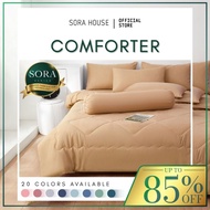 SORA PLAIN Hotel COMFORTER Cotton Duvet Insert Blanket Selimut Lembut Single Queen King Murah BXP