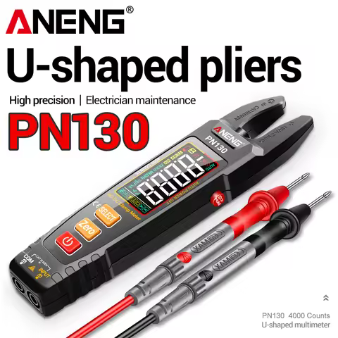 ANENG PN130 Clamp Plier U Multimeter 100A 4000 Count AC/DC Voltage Current VA Color Tester 4mF NCV I