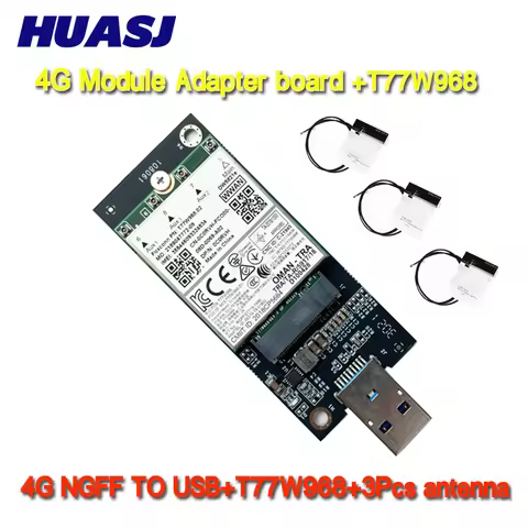 HUASJ T77W968 For DW5821e LTE Cat16 GNSS 4G WWAN Card Module for Lattitude 5420 5424 7424 Rugged Lat