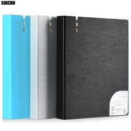 SIRENU A4 File Folders, 4 Hole D-Shaped Binder Display Book,  PP Waterproof Ring Binder Folder Docum