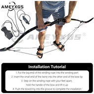 AMEYXGS Bow Stringer for Recurve Bow Accessories Tool for Installing Bow String