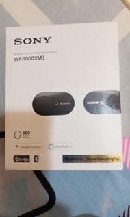 99% 新 SONY 新力 WF-1000XM3 立體聲自动降噪蓝牙耳机 （六个月保养）加送 Watch 智能手表一只 （价值 $288.00）