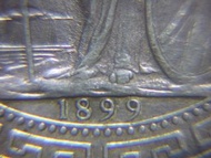 1899年英國不列顛尼亞女神(Britannia站洋)大壽壹圓貿易銀幣 British Trade Dollar (英女皇維多利亞時期, Queen Victoria period)