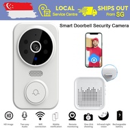 [SG Ready Stock] Smart Doorbell Security Camera Two-Way HD Video Remote Call Rechargeable Wireless WiFi Door Bell