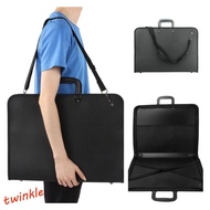 TWINKLE1 Art Portfolio Container, Sketching Drawing Painting With Zipper Handle A3 Drawing Board Bag