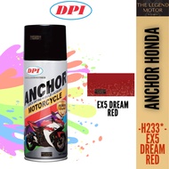 ANCHOR H233* H233 EX5 DREAM Red Merah Motorcycle Series Can Spray Paint Cat Spray Tin 100% Original Honda EX5 DREAM C70