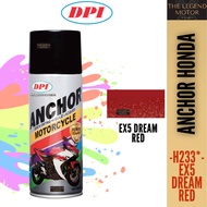 ANCHOR H233* H233 EX5 DREAM Red Merah Motorcycle Series Can Spray Paint Cat Spray Tin 100% Original 