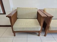 【銓芳家具】 SCANTEAK 詩肯柚木 一人座實心柚木沙發 1人座沙發 單人座沙發 實木沙發 客廳沙發 主人椅 休閒椅