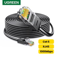Cáp mạng Cat6 RJ45 UGREEN 20168 20169 20170 NW102 (màu đenLan 1000Mbps 2 đầu đúc)