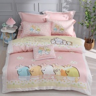 床包枕套兩用被組-角落小夥伴-野餐派對-100%天絲
