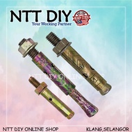 NTT DIY Sleeve PJ Anchor Wall Expansion Bolt Iron Plug Wall Plug/Wall Plug Besi /Sleeve Anchor