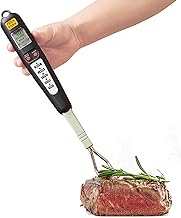 Beyond Group 32 80-09 Digital Meat Instant Read Thermometer with LED Screen and Ready Alarm, Kitchen