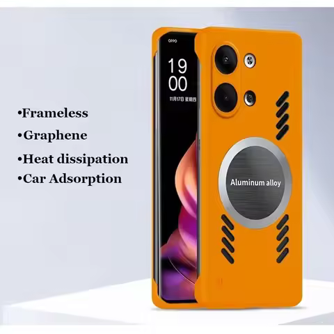 Frameless Graphene Car Magnetic Adsorption Case For Oppo K11 K11X K10 K9 10X K9X Pro 5G Back Bumper 