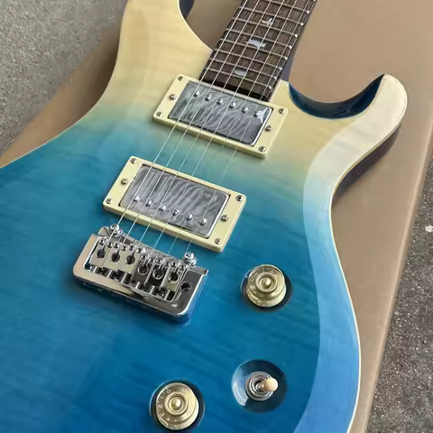 Ocean Blue PRS Electric Guitar Rosewood fingerboard Mahogany Body Free Shipping