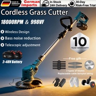 Mesin Rumput bateri Lawn mower mesin rumput 998VF Battery Multifunction Cordless fold Pemotong rumpu