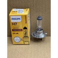 PHILIPS Standard H7 Halogen Car Headlamp Bulb 12V 55W H7 Bulb Lampu Mentol Depan Philip Car Headligh