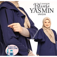 (vaccine friendly )BLOUSE YASMIN by HASNURI 🌺 baju easy vaccine / baju mesra vaksin / blouse berpoket / blouse muslimah