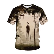 2025 New Adult T-Shirt Punk SCP Horror Game Siren Head Print Men Women T-Shirt Children Adult Outdoo