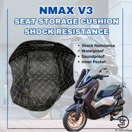 YAMAHA Xmax Nmax V2 Nvx Seat Storage Inner Cuhsion Shockproof Insulated Leather Liner Mat Carpet Box