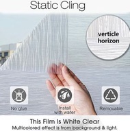 其他品牌 - 45x200cm 防曬抗UV靜電玻璃貼 (波浪紋)