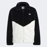 Adidas Originals 全新 黑白毛毛外套 Adidas 毛絨 SPORTSWEAR 外套 毛毛褸 黑色