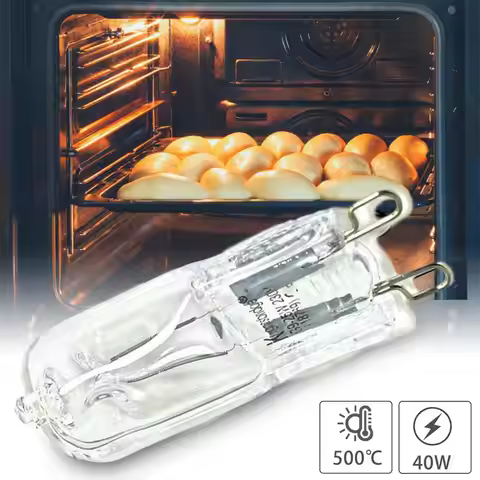 G9 Oven Light High Temperature Resistant Durable Halogen Bulb Lamp for Refrigerators Ovens Fans 40W 