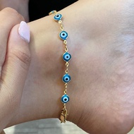 Evil Eye Anklet 18k Gold Filled Evil Eye Anklet 925 Silver Filled