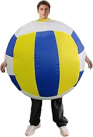 Adult Inflatable Volleyball Costume Inflatable Soccer Ball Costume 5ft-6.2ft Funny Blow up Sports Pa