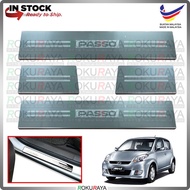 [BESI] Toyota Passo Myvi Stainless Steel Chrome Side Sill Kicking Plate Garnish Moulding Cover Trim 