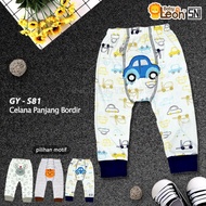 1 Pcs Newborn Embroidered Baby Pants GY-S81 Diaper Pants Diaper Pants - CAR, New Born
