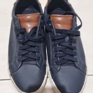 Preloved Sepatu Sneaker Zara Man Bamba Basic Navy Brown Size 42 Ori