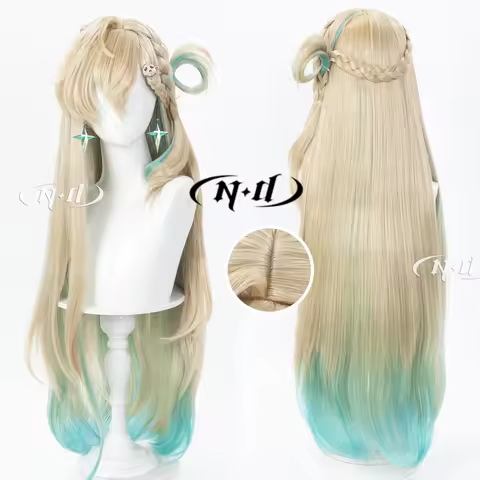 ND Lynae WuWa Wuthering Waves Cosplay Wigs Hair Hairpiece for Comic-con Cosplayer Halloween Costume 