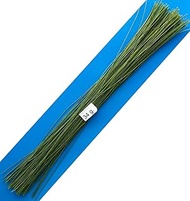 34 Gauge Green Cotton Covered Floral Wire - 130 feet per Bundle (39.6m) in 12 inch (30.5cm) Lengths