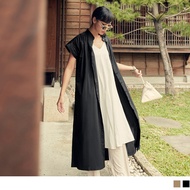 OB DESIGN ★ DROP SHOULDER SHORT SLEEVE CARDIGANS MAXI DRESS ★ 2 COLOR ★ F SIZE ★ PLUS SIZE