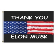 Elon Musk Fg 3x5FT Double Stitch Sewing Flag Bar Garden Street Decoration