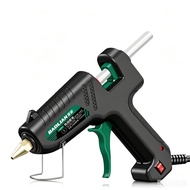 50W Hot Melt Glue Gun Brass Nozzle SS304 Stand Compatible 7mm Glue Sticks Fast Heat-Up Household DIY