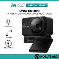 HOLLYLAND LYRA 4K WEBCAM – UHD 4K USB CAMERA WITH ULTRA-VOICE MIC, AUTO FOCUS, WIDE ANGLE, PLUG & PL