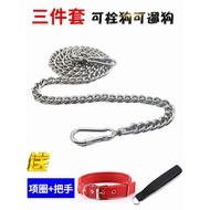 Stainless Steel Dog Chain Large Dog Medium Dog Small Dog Iron Chain Collar Leash Anti-Bite Dog Leash