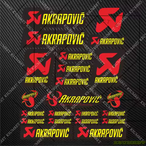 For Akrapovic Motorcycle Sticker Emblem Logo Tank Kit