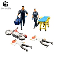 [Serenable] 1/64 Scale Miniature Figure Diorama Figure Simulation Mini Tiny People Figurine
