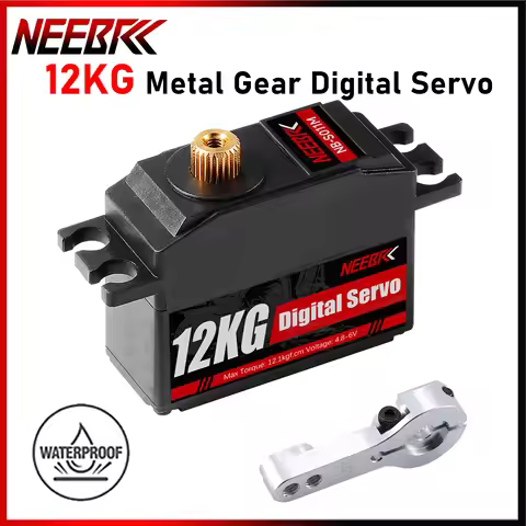 NEEBRC Waterproof 12KG Digital Servo Metal Gear 4.8~6.0V DC for 1/12 RC Car Wltoys 12428 12423 Monst