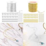flgo 33 Feet Necklace Chains 1 2mm Jewelry Making Chains with 50 Jump Rings 20 Lobster Clasps 40 Con