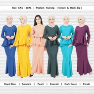 Kurung Peplum Moden . XXS - 10XL . Baju Raya Viral 2024 . Muslimah Plus Size . Sedondon Bridesmaid . Peplum Asya H
