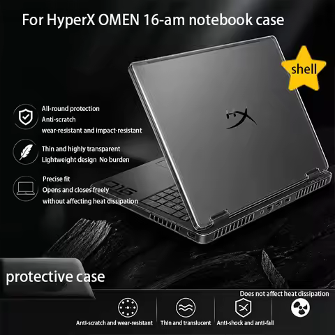 For 2026 HP HyperX OMEN 16 inch Gaming Laptop 16-am2715nr protective case OMEN 16-ap transparent she