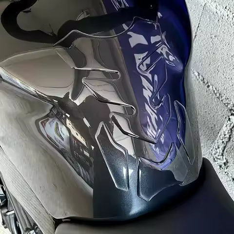 Transparent Tank Pad Protection Universal for Motorcycle Gas Fuel Tank Carbon Fiber Appearance