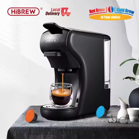 HiBREW Coffee Machine 19 Bar 4in1 Hot & Cold Multiple Capsule Espresso Cafetera Pod Coffee Maker Dol