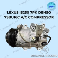 LEXUS IS250 & TOYOTA CROWN 7PK DENSO 6SBU16C A/C COMPRESSOR | FULLY TESTED | WARRANTY PROVIDED