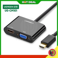 Hotdeal Ugreen HDMI to VGA + HDMI Converter Ugreen UG-CM101-40744 UGREEN HDMI TO VGA + HDMI CONVERTE